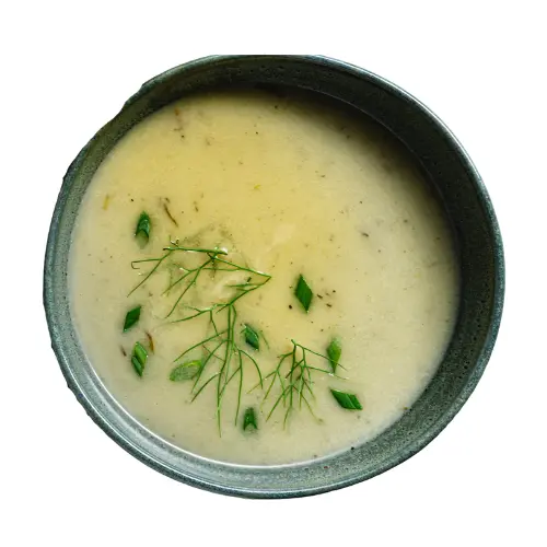 DIEPVRIES SOEP GEPOFTE KNOFLOOK